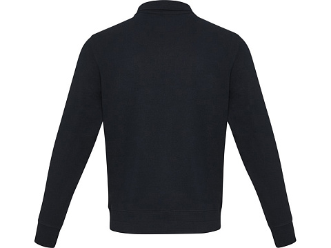 Tin унисекс-свитер с молнией на четверть из переработанных материалов Aware™ - Темно - синий - рис 3.