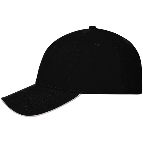 Бейсболка Spiker, черная с белым - рис 3.