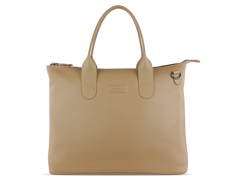 Сумка-шоппер BUGATTI ЭЛЬЗА | ELSA, песочного цвета, воловья кожа/полиэстер, 46х11х31,5 см - рис 2.