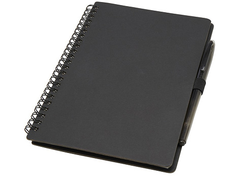 Slate многоразовый набор из блокнота в мягкой обложке и ручки - сплошной черный