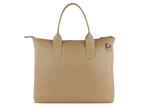 Сумка-шоппер BUGATTI ЭЛЬЗА | ELSA, песочного цвета, воловья кожа/полиэстер, 46х11х31,5 см - рис 7.