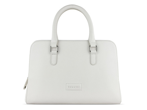 Сумка женская BUGATTI ЭЛЬЗА | ELSA, белая, воловья кожа/полиэстер, 32х13х22 см - рис 2.