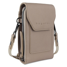 Сумка наплечная BUGATTI АЛМАТА | ALMATA, песочная, полиуретан, 11х4х19 см
