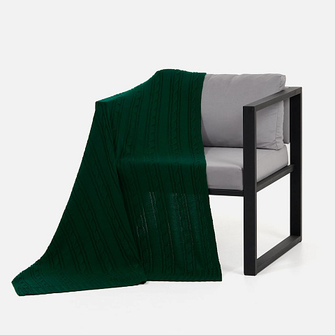 Плед Remitti, темно-зеленый (хвойный) - рис 3.