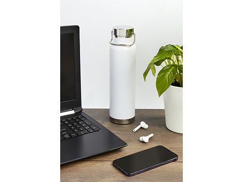 Бутылка для воды с вакуумной изоляцией Thor объемом 650 мл из переработанной нержавеющей стали, сертифицированной по стандарту RCS - сплошной черный - рис 6.