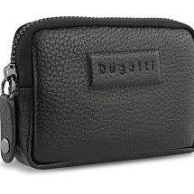 Ключница BUGATTI ЭЛЬЗА | ELSA, с защитой данных RFID, чёрная, воловья кожа/полиэстер, 11х2х7 см