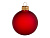Стеклянный шар красный матовый, заготовка шара 6 см, цвет 12, матовый - миниатюра