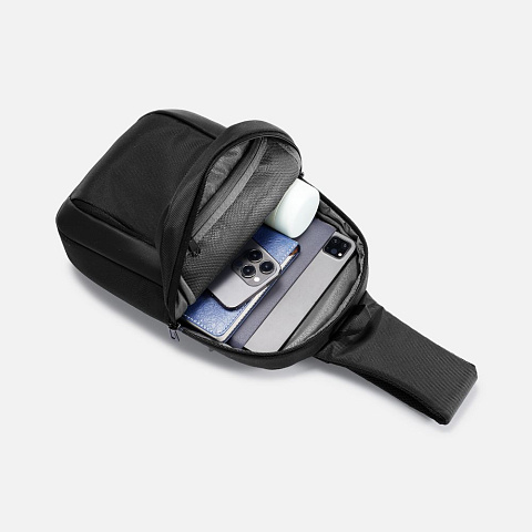 Рюкзак на одно плечо Gravon, черный - рис 4.