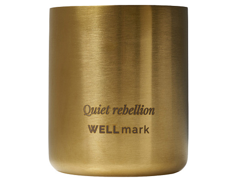 Ароматическая свеча Wellmark Quiet Rebellion - Золотой - рис 2.