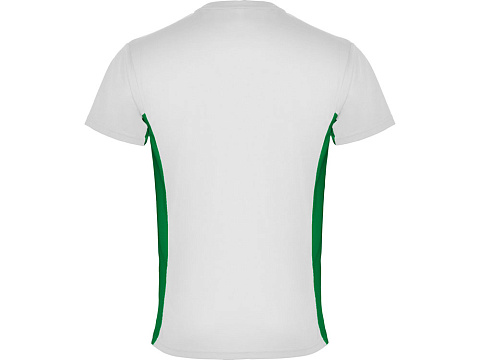 Спортивная футболка Tokyo мужская, белый/зеленый - рис 2.