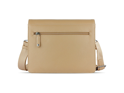 Сумка через плечо женская BUGATTI ЭЛЬЗА | ELSA, песочного цвета, воловья кожа/полиэстер, 25х8,5х20 см - рис 7.