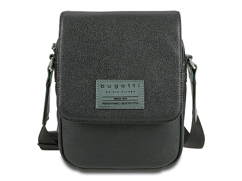 Сумка наплечная BUGATTI МОТОБАЙК D | MOTO D, чёрная, полиуретан, 18х6х24 см, 2 л - рис 2.