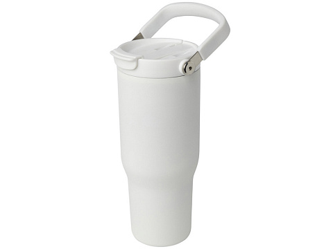 Термостакан Bronx объемом 900 мл из меди и переработанной нержавеющей стали, сертифицированной по стандарту RCS, с вакуумной изоляцией и крышкой с двойной функцией - Белый - рис 6.