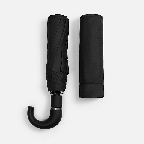 Зонт складной Hooklook, черный - рис 5.