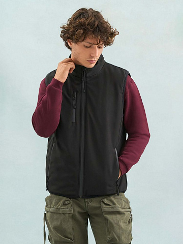 Жилет софтшелл унисекс Falcon BW, синий - рис 5.