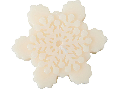 Свеча Снежинка, молочный - рис 2.