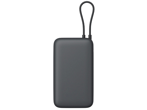 Внешний аккумулятор с встроенным кабелем Xiaomi Power Bank 20000mAh (Integrated Cable) GL Dark Gray - рис 4.