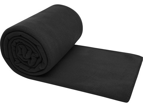 Huggy флисовое одеяло 220x250 см - сплошной черный - рис 3.