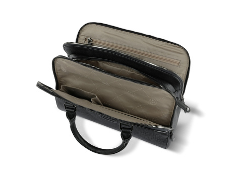 Сумка женская BUGATTI ЭЛЬЗА | ELSA, чёрная, воловья кожа/полиэстер, 32х13х22 см - рис 5.