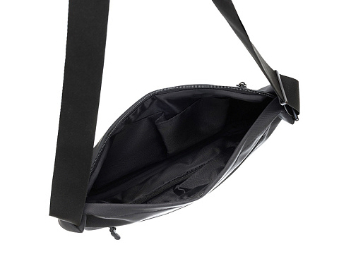 Сумка через плечо TORBER НОВА, черный, нейлон/полиэстер, 33 х 6 х 20 см - рис 5.