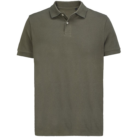 Рубашка поло унисекс Pacific, темный хаки - рис 2.