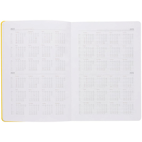 Ежедневник New Factor, недатированный, желтый - рис 7.