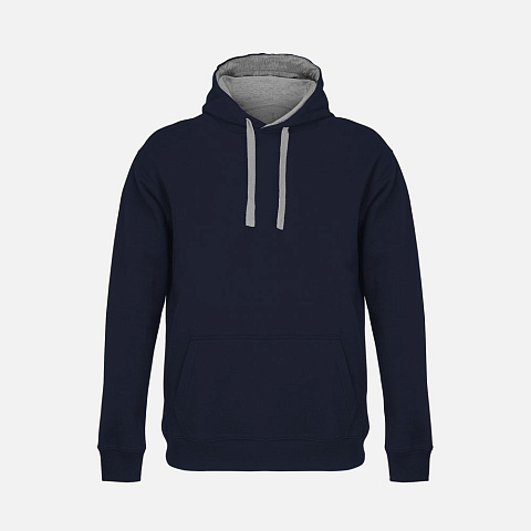 Худи унисекс Cameron, темно-синее с серым