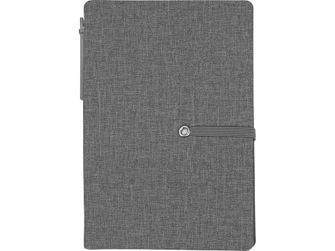 Блокнот А6 Write and stick с ручкой и набором стикеров, серый - рис 5.