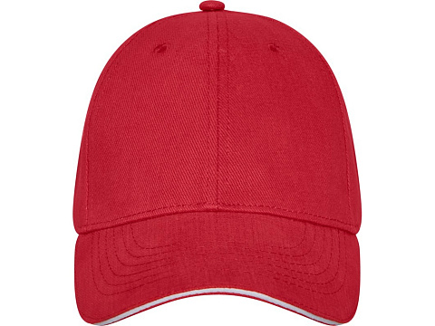 Бейсболка Darton, 6 панелей, красный - рис 2.