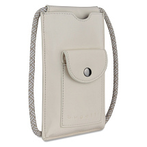 Сумка-чехол для мобильного телефона BUGATTI АЛМАТА | ALMATA, бежевая, полиуретан, 11x2x18 см