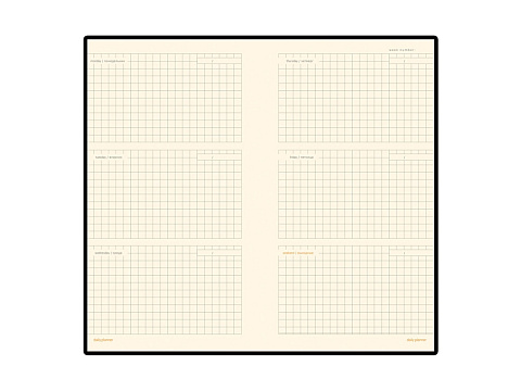 Еженедельник недатированный А6 Metropol, синий - рис 2.