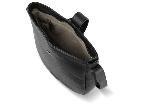 Сумка женская BUGATTI ЭЛЬЗА | ELSA, чёрная, воловья кожа/полиэстер, 29х8х27 см - рис 5.