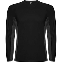 Футболка Shanghai  мужская с длинным рукавом, черный/графитовый