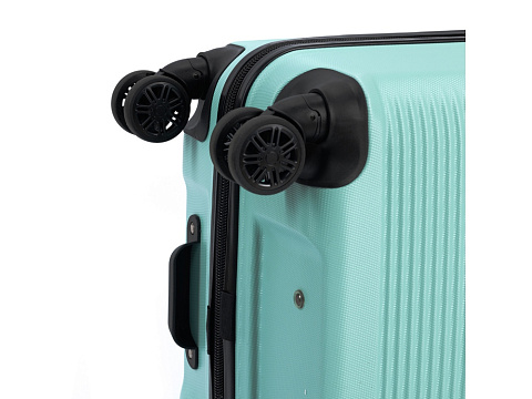 Чемодан TORBER КАСПИЙ, светло-зелёный, ABS-пластик, 49 х 29 х 78 см, 96 л - рис 8.