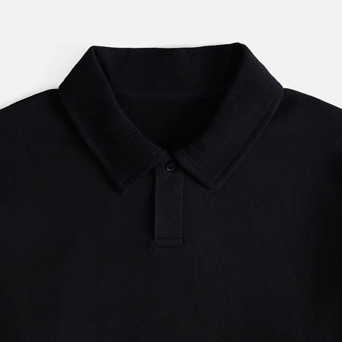 Рубашка поло унисекс Tiimi, черная - рис 4.