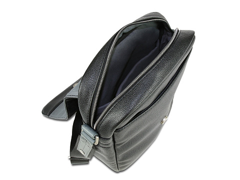 Сумка наплечная BUGATTI МОТОБАЙК D | MOTO D, чёрная, полиуретан, 25х8х30 см, 4 л - рис 3.