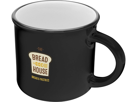 Bari керамическая кружка объемом 240 мл, сплошной черный - рис 4.