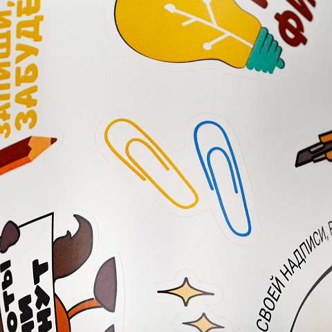Наклейки бумажные Sticker Pack на заказ, S - рис 6.