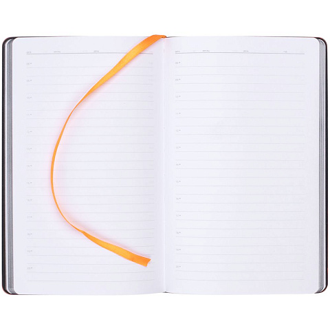 Ежедневник Trait, недатированный, черный с оранжевым - рис 7.