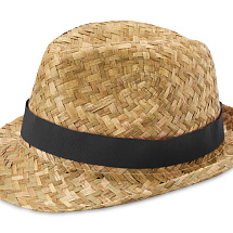 Pricus соломенная шляпа - сплошной черный / Натуральный
