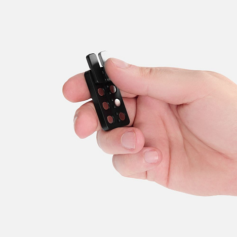 Антистресс-кликер Clacky, черный с серебристым - рис 6.