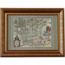 Карта России Гесселя Герритса 1614 год
