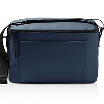 Сумка-холодильник из искусственной кожи с регулируемыми ручками Дэнвер (DENVER), темно-синий