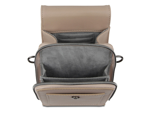 Сумка наплечная BUGATTI АЛМАТА | ALMATA, песочная, полиуретан, 11х4х19 см - рис 3.