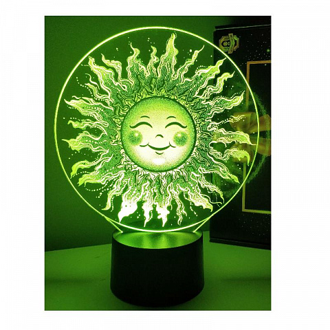 3D лампа Солнышко