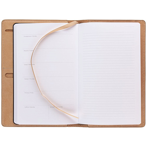 Еженедельник-портфолио Remini, недатированный, бежевый - рис 7.