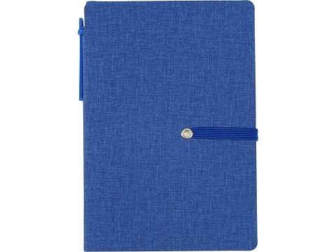 Блокнот А6 Write and stick с ручкой и набором стикеров, синий - рис 6.