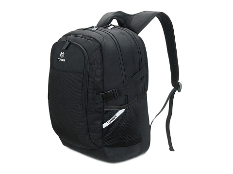 Рюкзак TORBER МЕГАПОЛИС с отделением для ноутбука 16, чёрный, полиэстер, 47 х 34 x 28 см - рис 2.