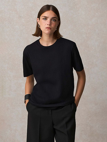 Футболка унисекс Lyam, черная - рис 6.