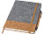 Veronica блокнот формата A5 в твердой обложке - Серый / Натуральный - миниатюра